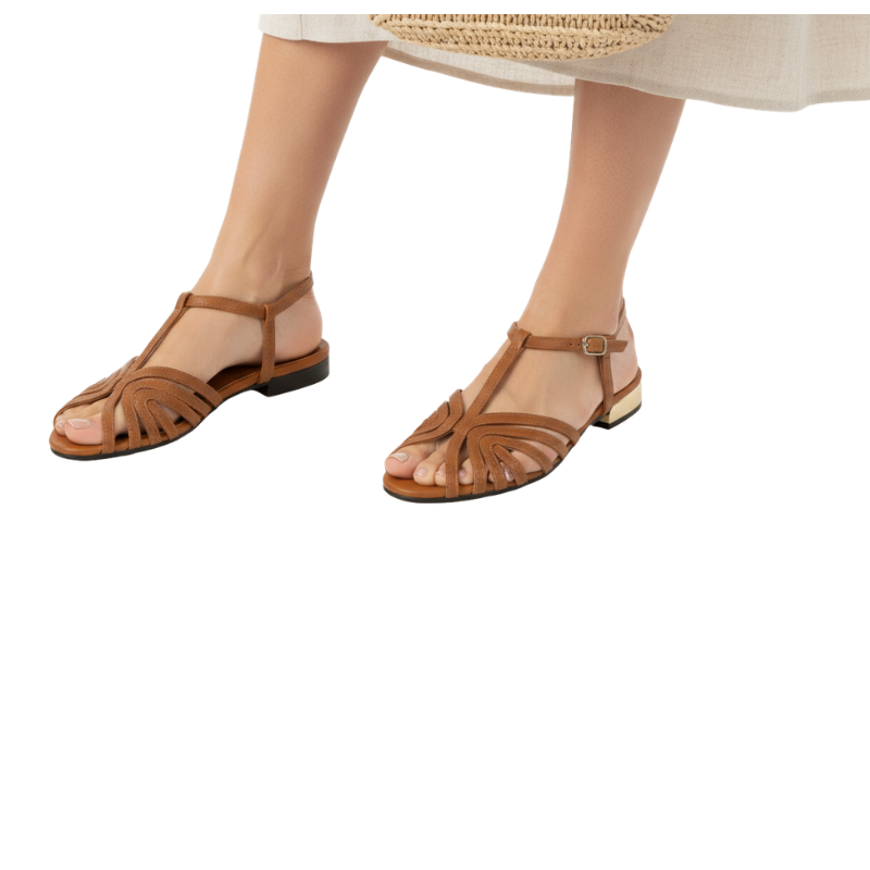 Women's Strappy Flat Luxury Italian Sandals