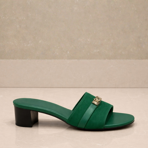 Women's Suede Luxury Comfort Blocks Sandals