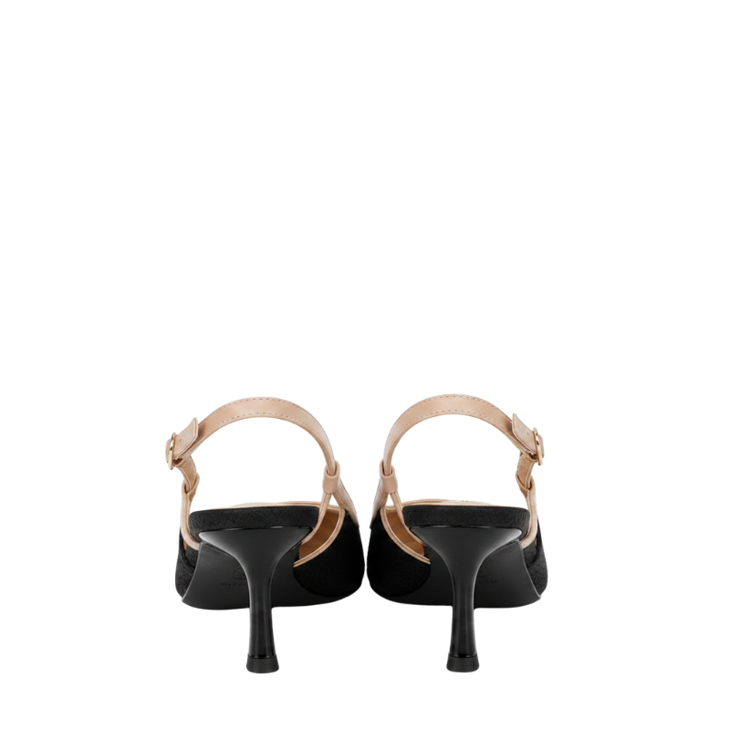 Women's Woven Slingback Stiletto Heels