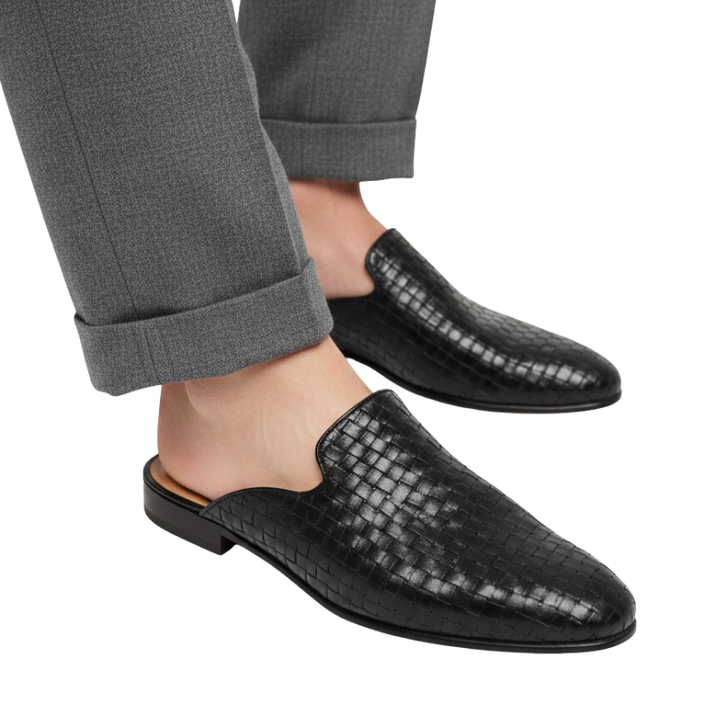 Italian Craft Woven Comfort Mule