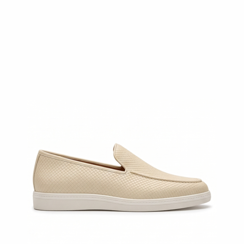 Woven Ignite Textured Leather Loafer