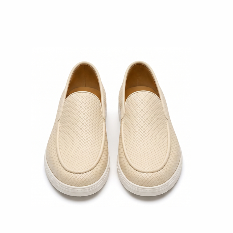 Woven Ignite Textured Leather Loafer