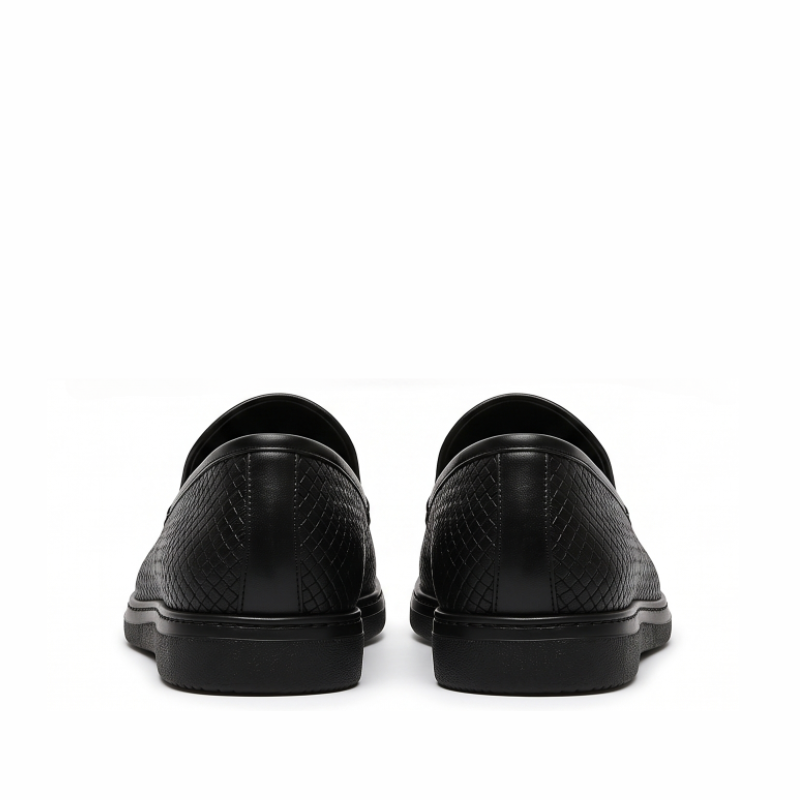 Woven Ignite Textured Leather Loafer