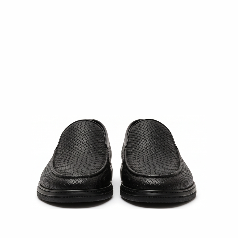 Woven Ignite Textured Leather Loafer