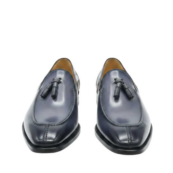 Zenvior Royal Leather Tassel Loafers