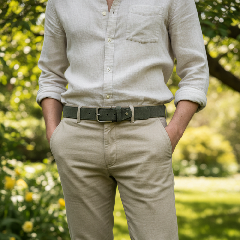 Classic Canvas Leather Belt