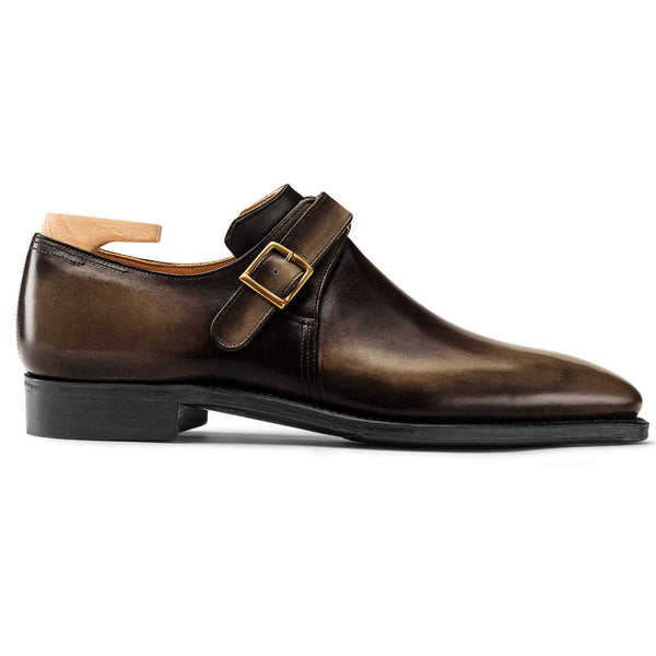 Buckle Calf Leather Old Shoes