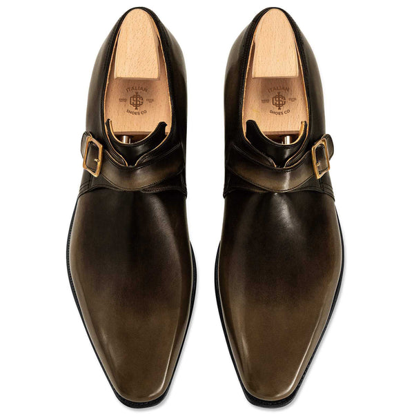 Buckle Calf Leather Old Shoes