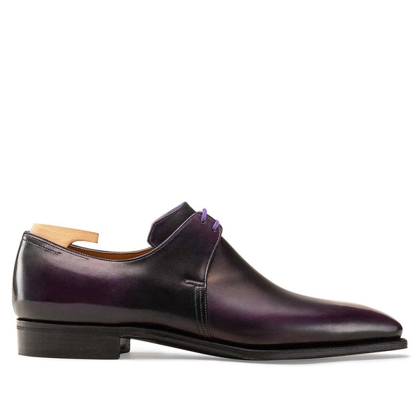 AUBERGINE CALF LEATHER SHOES