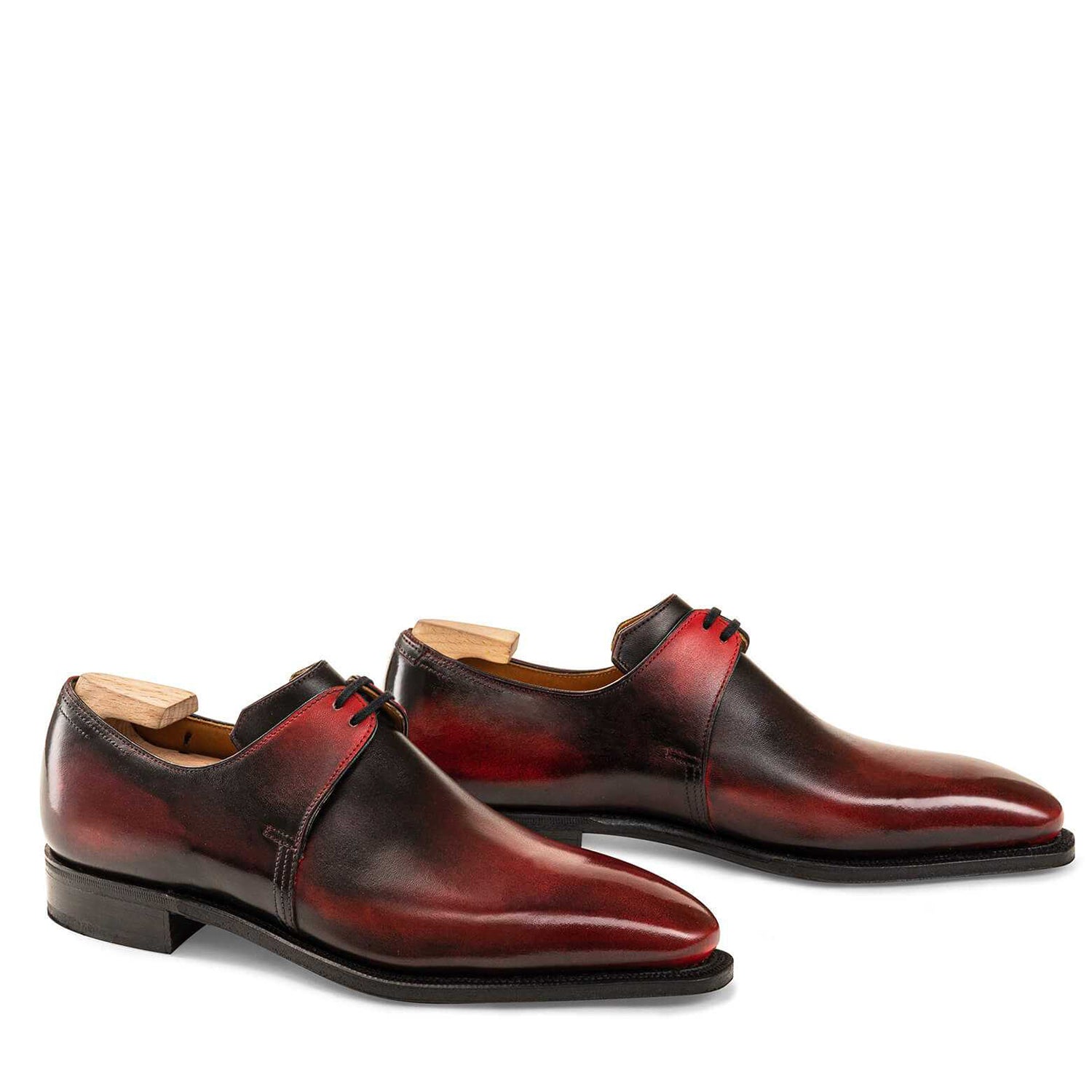 Dark Red Calf Leather Shoes