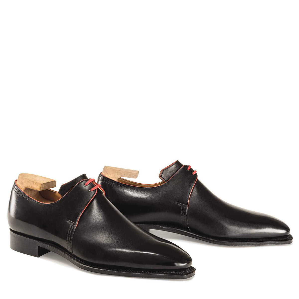 LAVATI Black- Red Italian Leather Shoes US 11 Lethato - Men main image 2