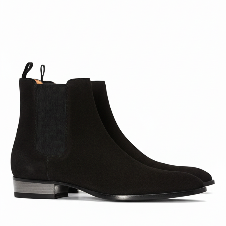 VelvetGrip Suede Chelsea Boots