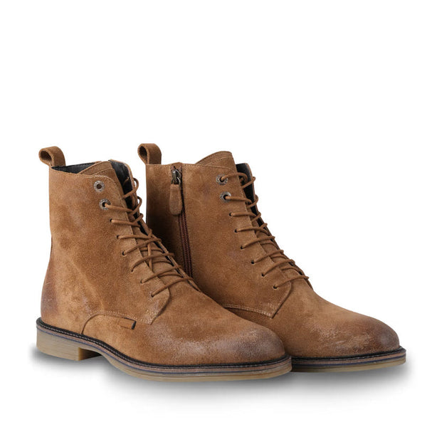 Classic Rugged Suede Lace up Boots