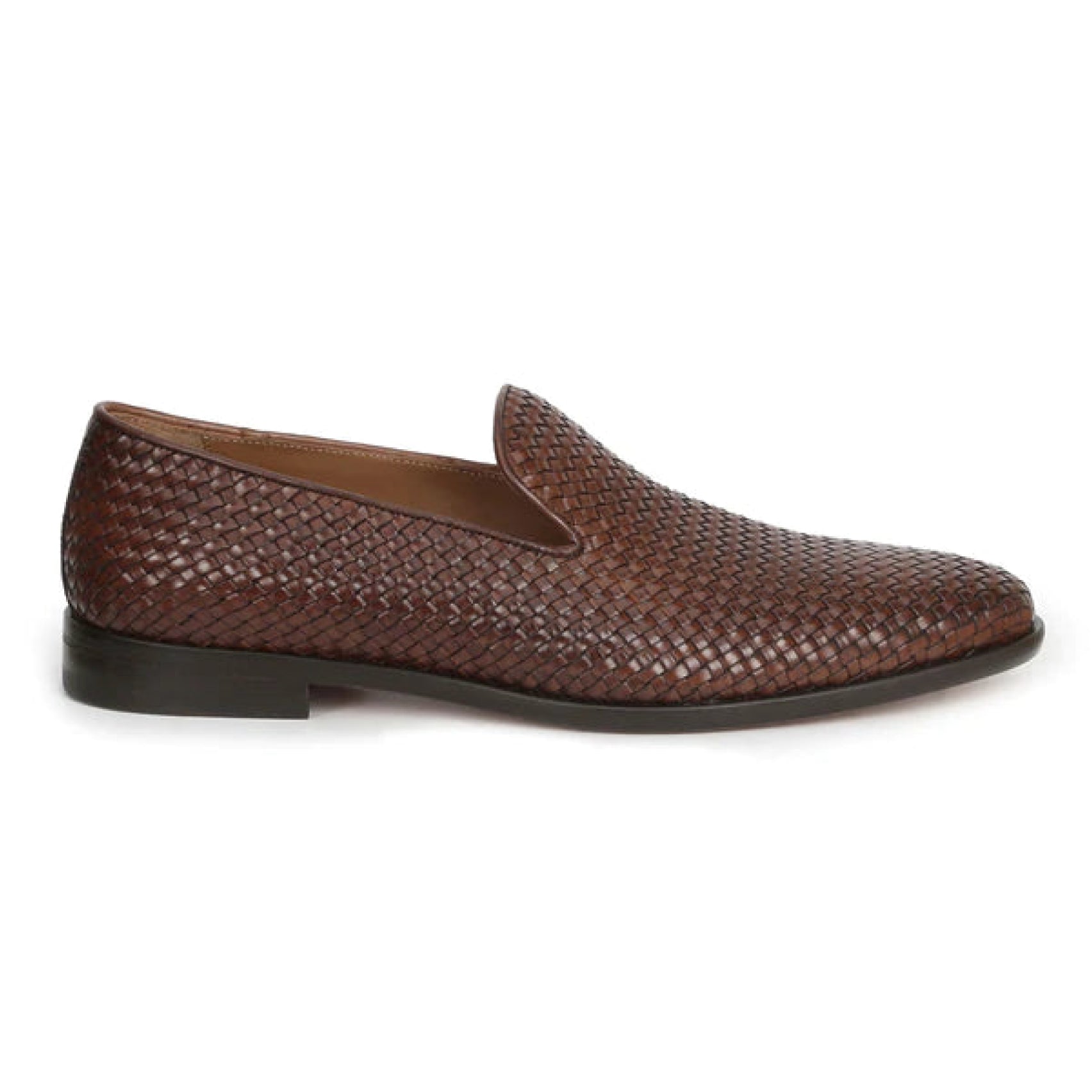 Alessandro Brown Leather Italian Loafers