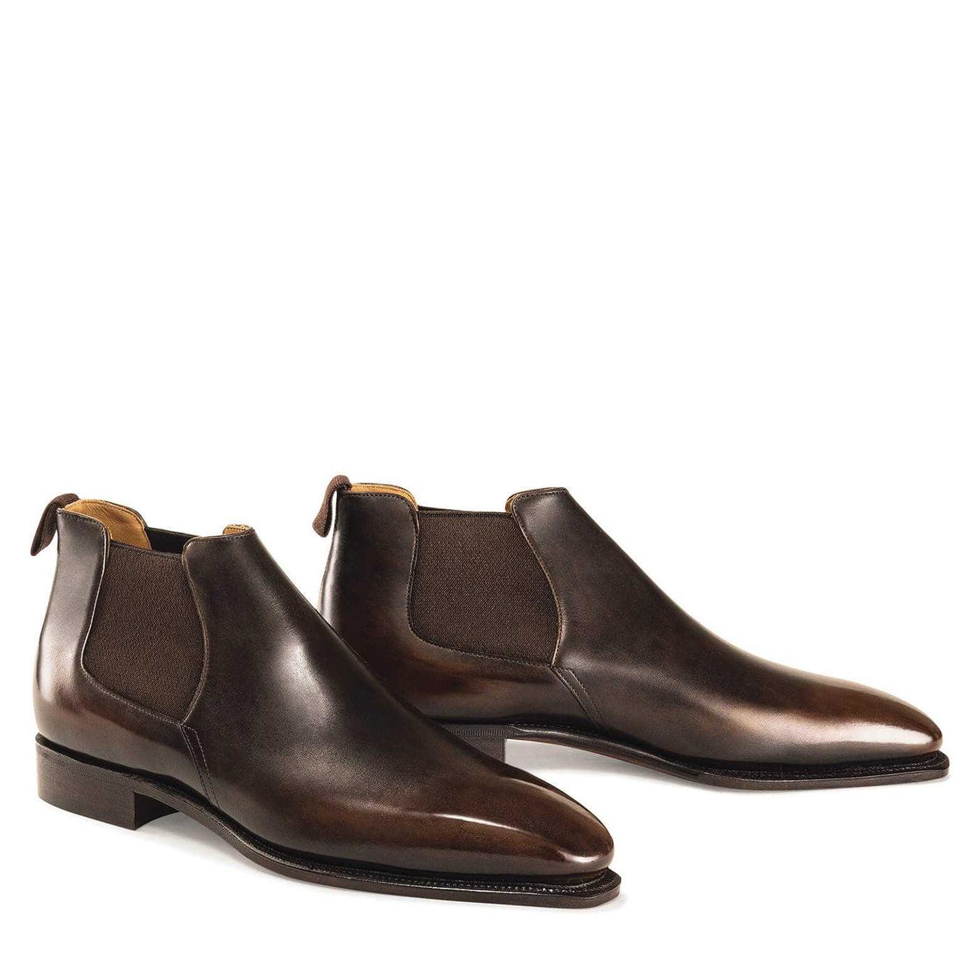 EBONY CALF LEATHER BOOTS
