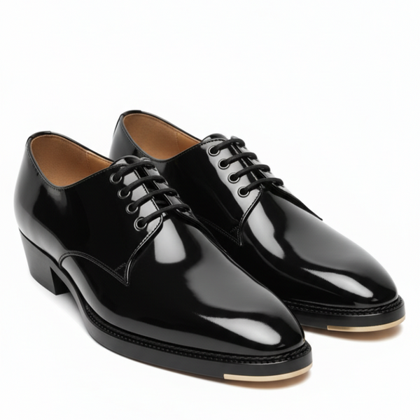 Midnight Royale Patent Derby Shoes