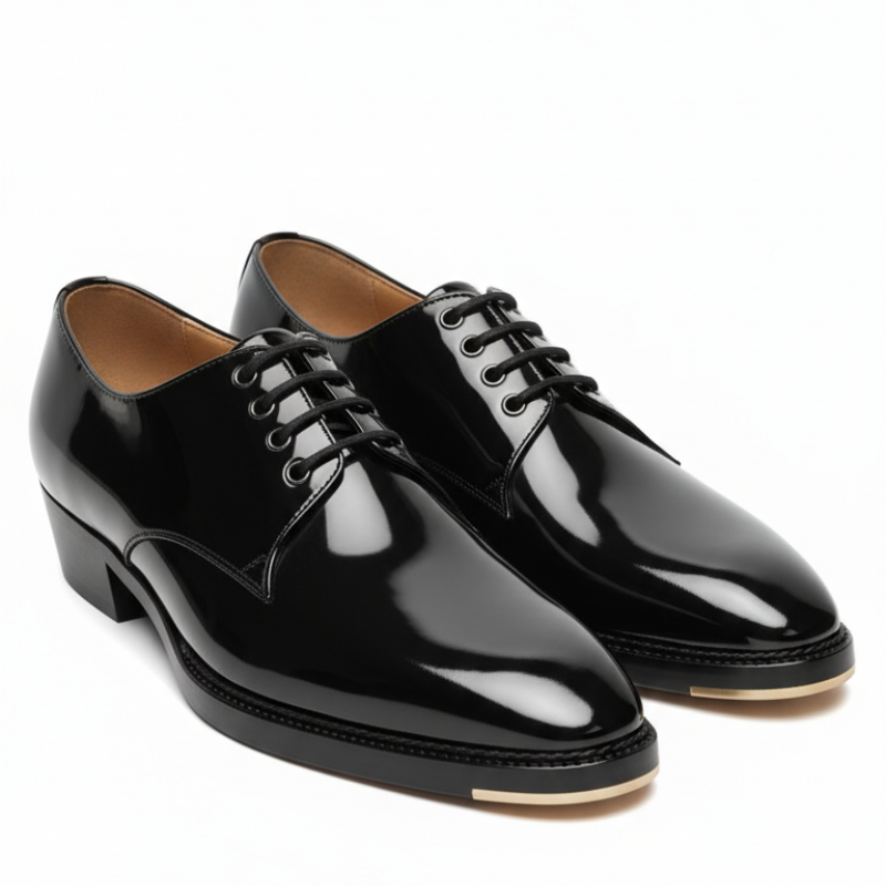 Midnight Royale Patent Derby Shoes