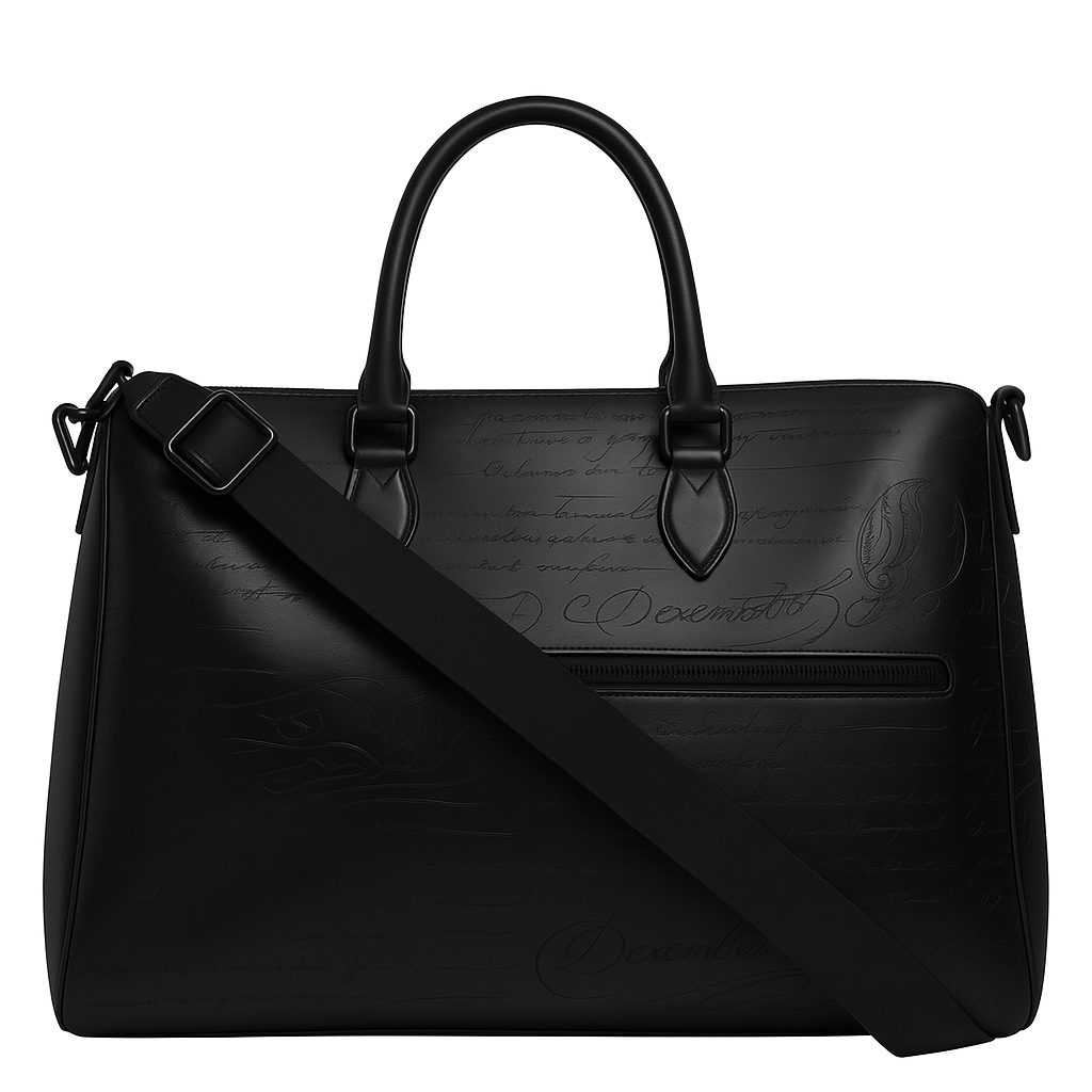 Premium Travel Duffel Leather Green Luggage Bag