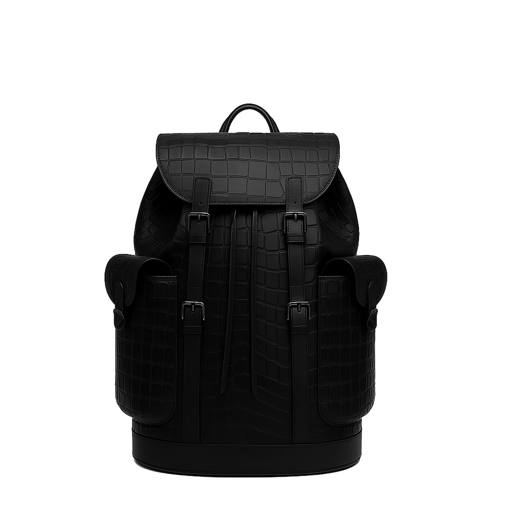 Luxury Croco Leather Backpack