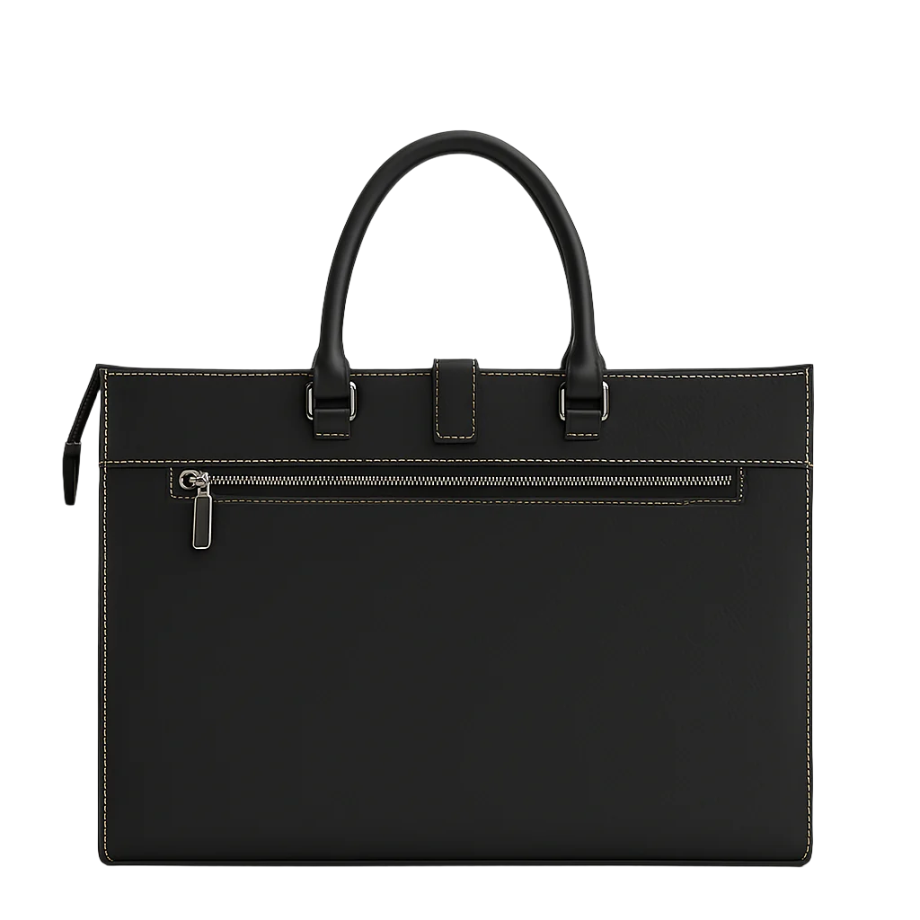 Stylish Italian Brown Leather Briefcase Bag