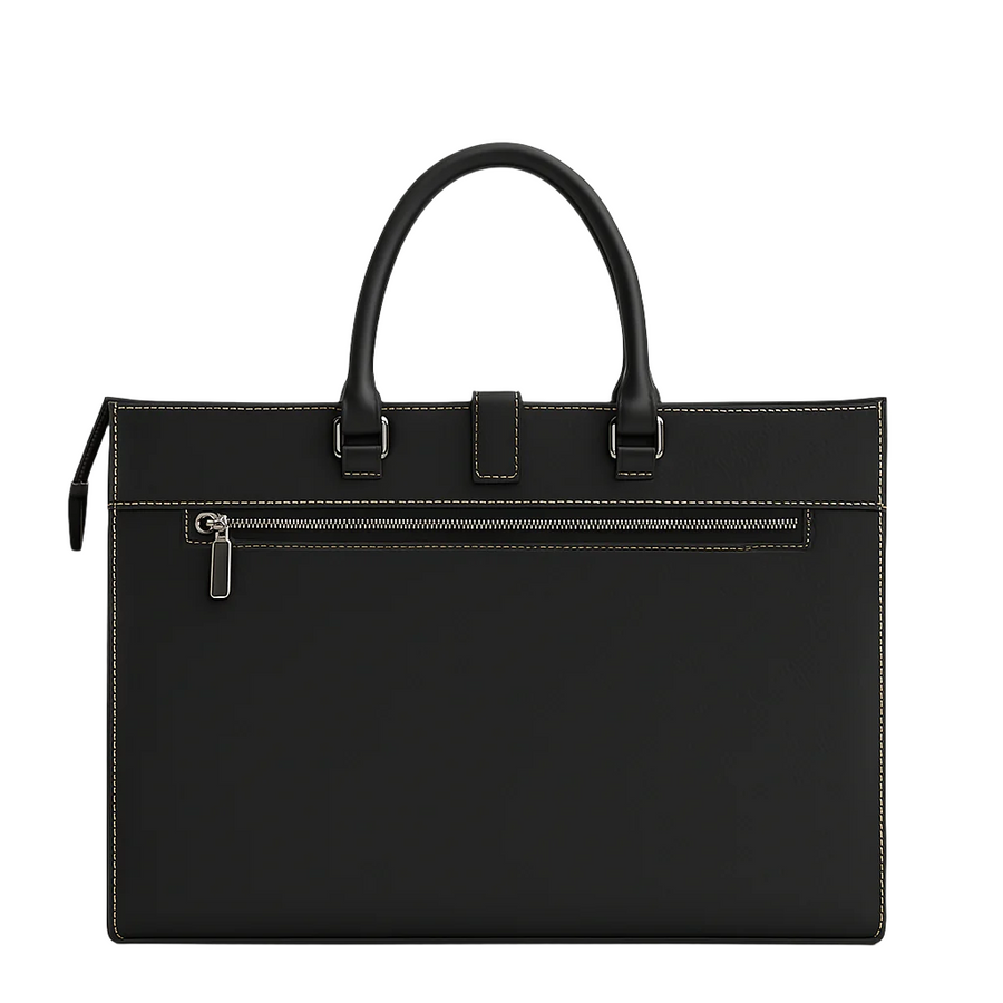 Stylish Italian Brown Leather Briefcase Bag