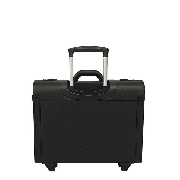 Premium Edition Italian Four Wheel Leather Trolley Bag