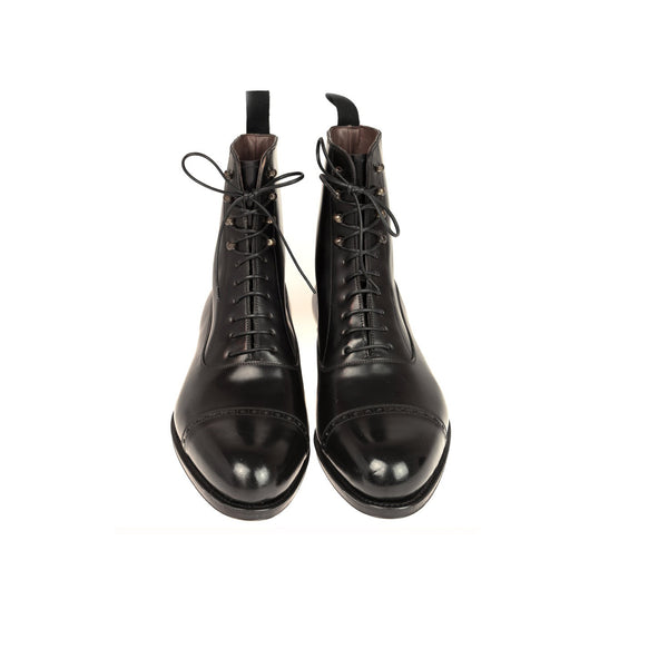 Midnight Lace up High Ankle Boots