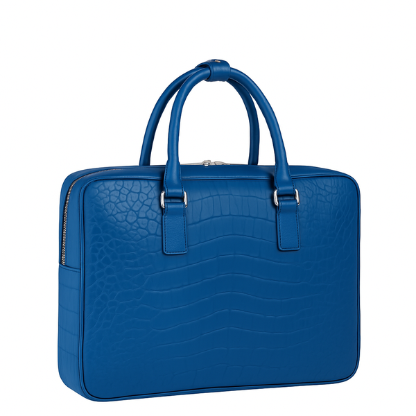 Italian Croco Leather Textured Briefcase Edition