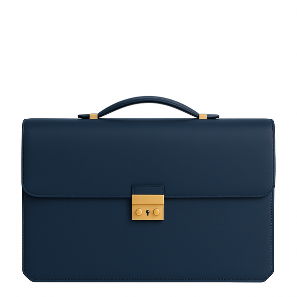 Men s Double Compartment Classy Tan Briefcase