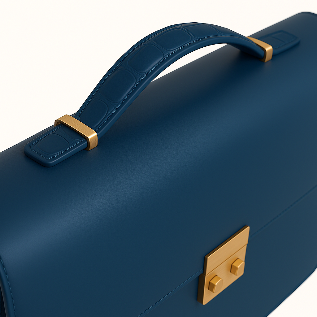 Men's Double Compartment Classy Tan  Briefcase