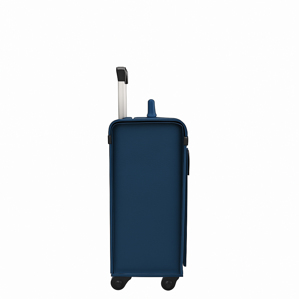Premium Edition Italian Four Wheel Leather Brown Trolley Bag