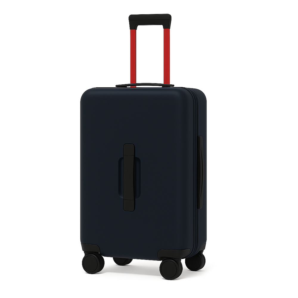 Luxury Wide Tan Trolley Luggage Bag
