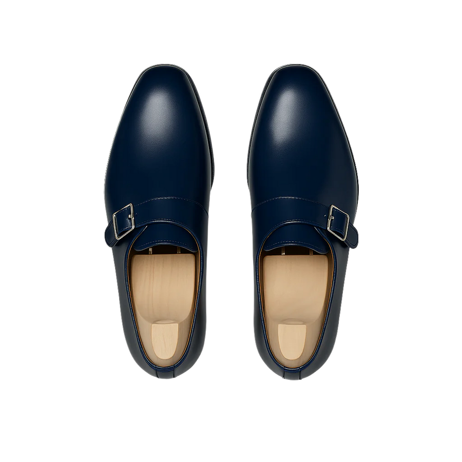 Classic Burgundy Monk Strap Leather Shoe