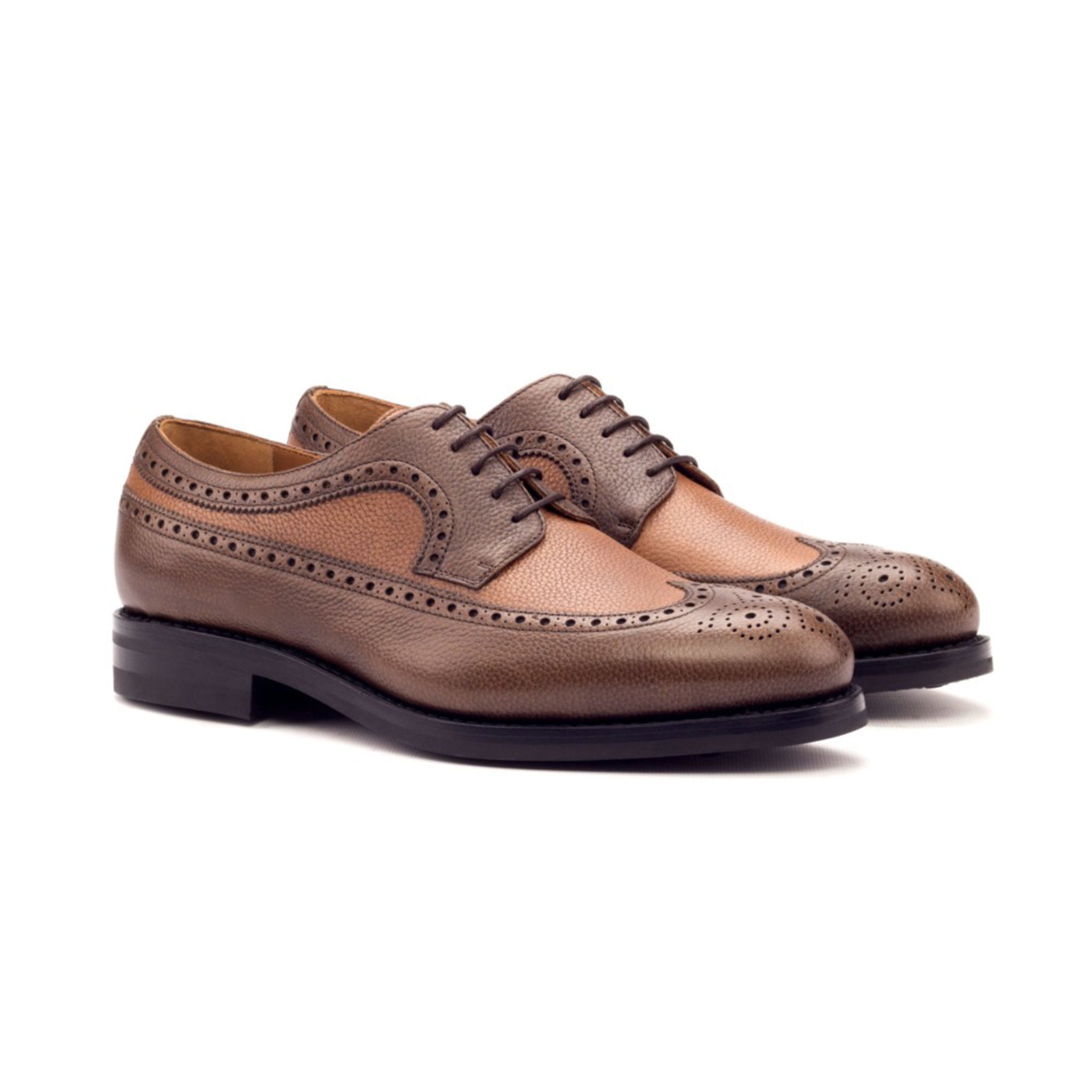 Brown Leather Blucher Shoes