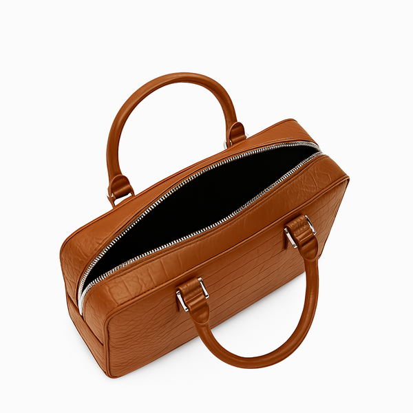 Italian Croco Leather Textured Briefcase Edition