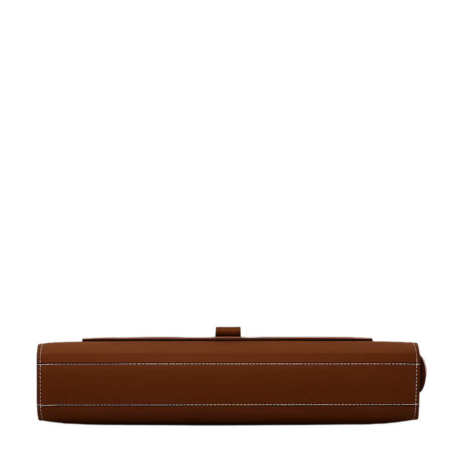 Stylish Italian Brown Leather Briefcase Bag