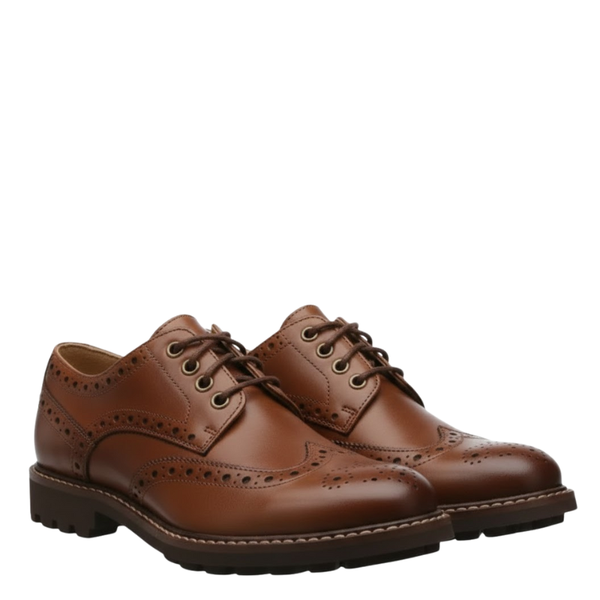 Mens Saddle Crest Brogue Oxford