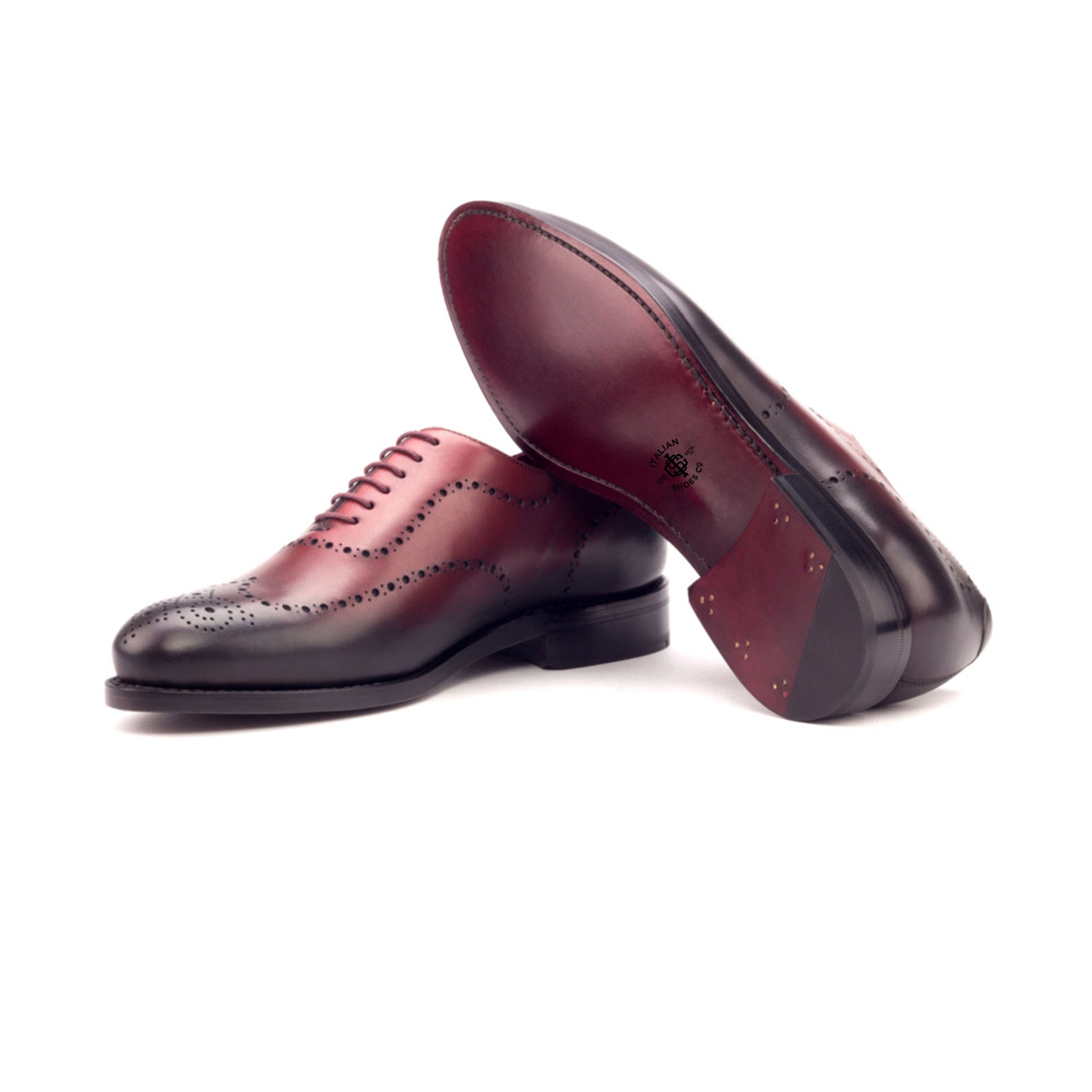 Burnished Leather Wholecut Brogues