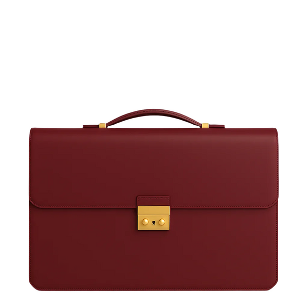 Men s Double Compartment Classy Tan Briefcase