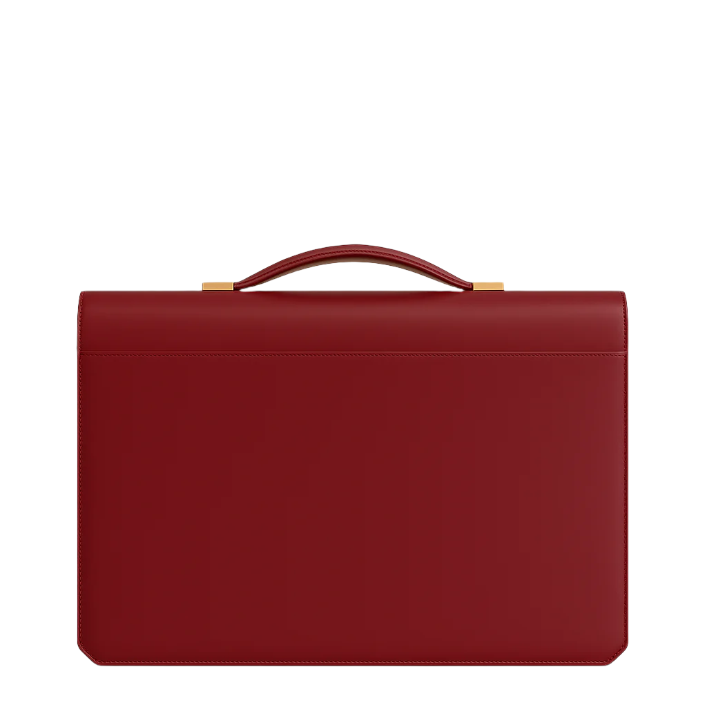 Men s Double Compartment Classy Tan Briefcase