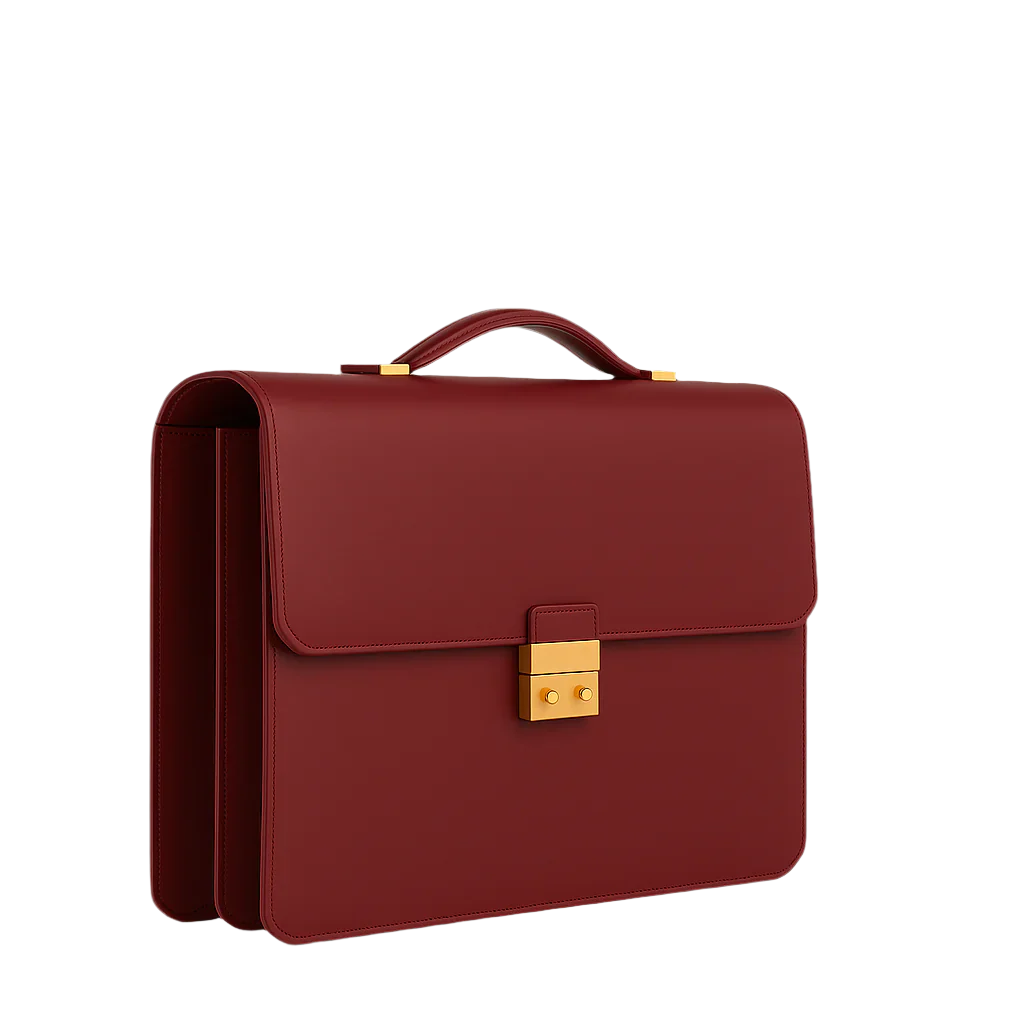 Men s Double Compartment Classy Tan Briefcase