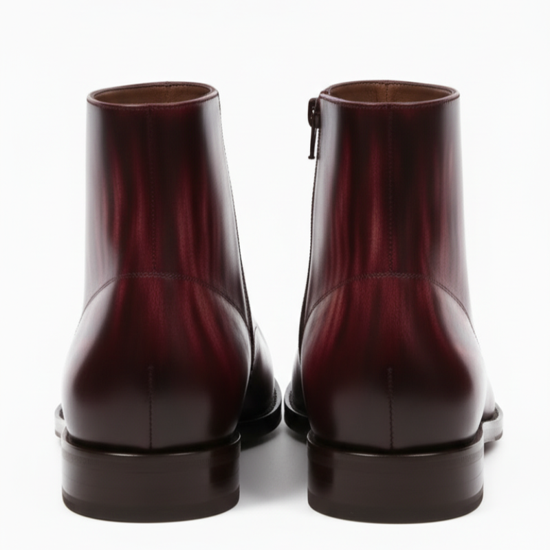 Italian Luxury Gradient Leather Chelsea Boots