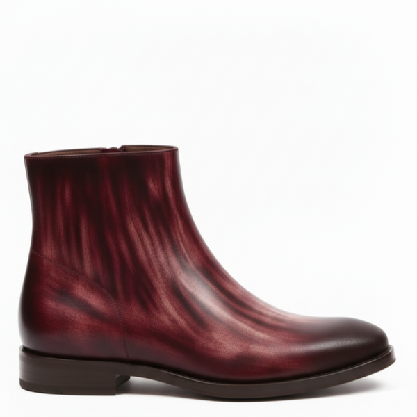 Italian Luxury Gradient Leather Chelsea Boots