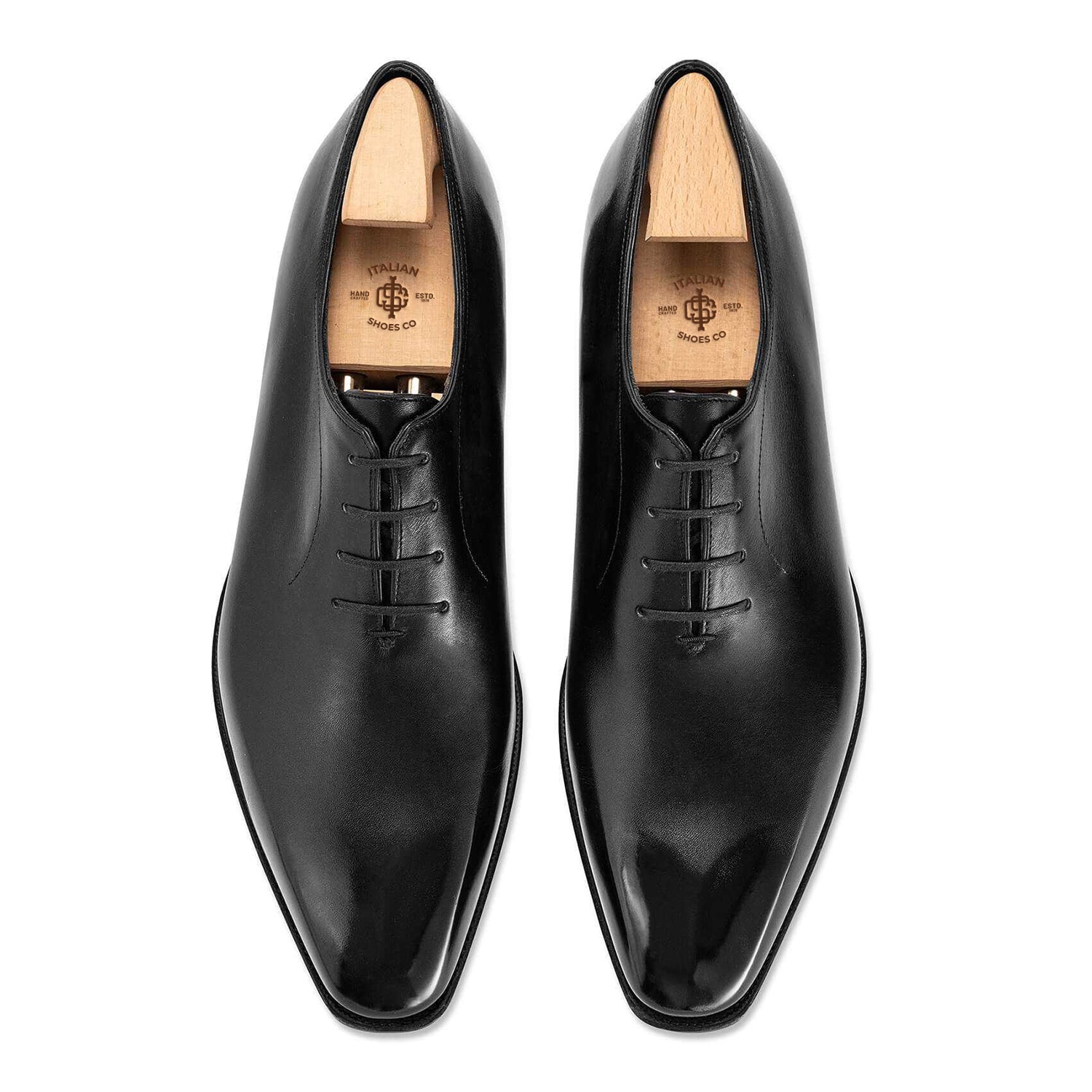 CASANOVA BLACK CALF LEATHER SHOES