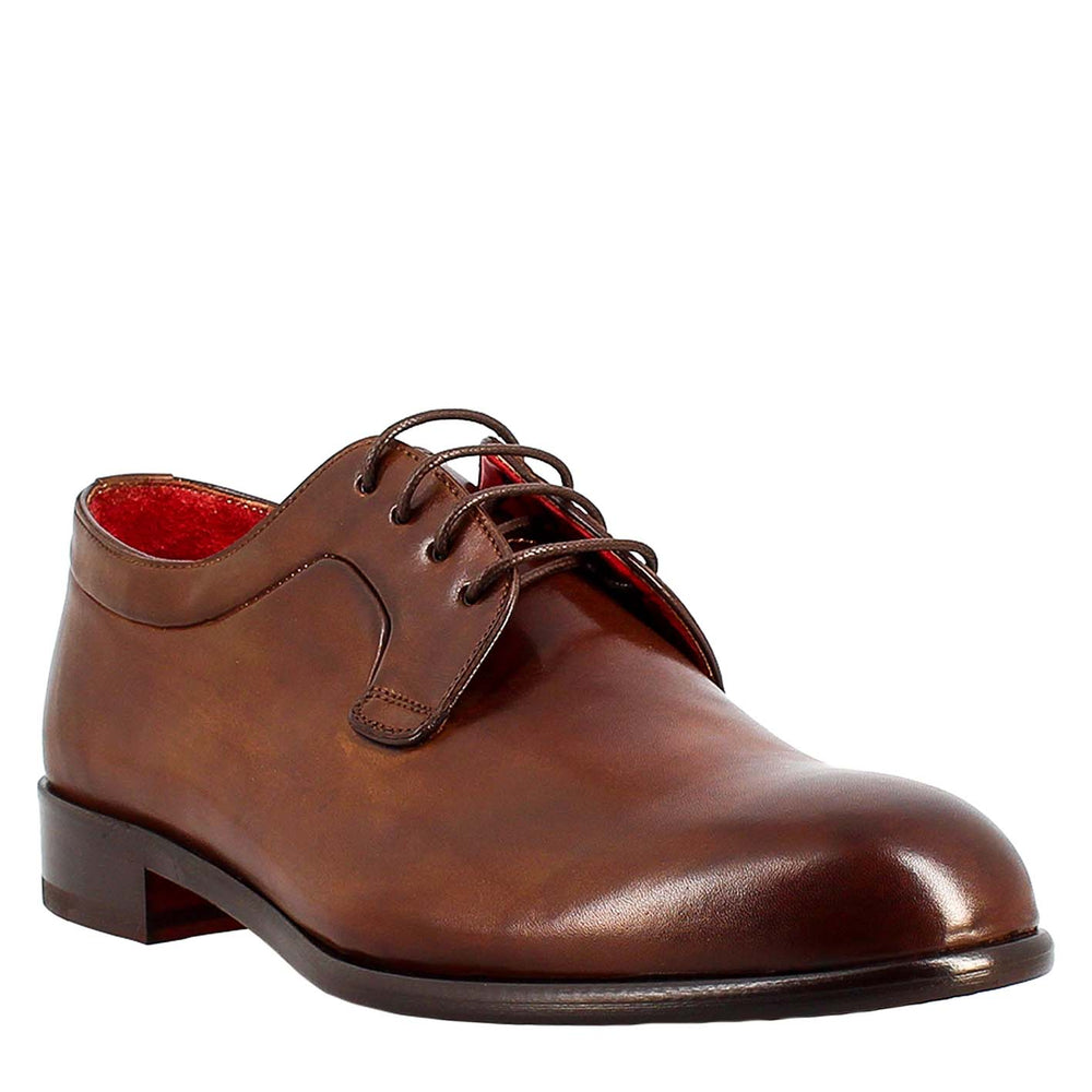 Derby in smooth leather