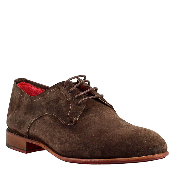 Derby in suede leather