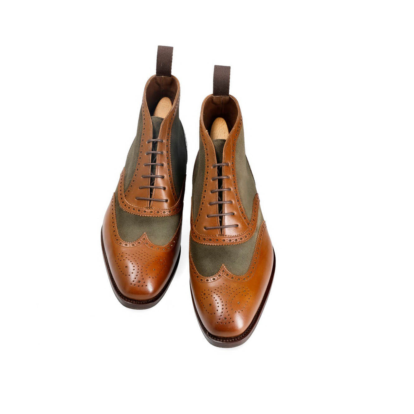 Loden Vegano Suede Dress Boots for Men s