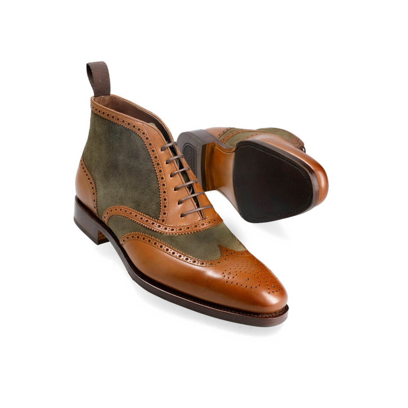 Loden Vegano Suede Dress Boots for Men s