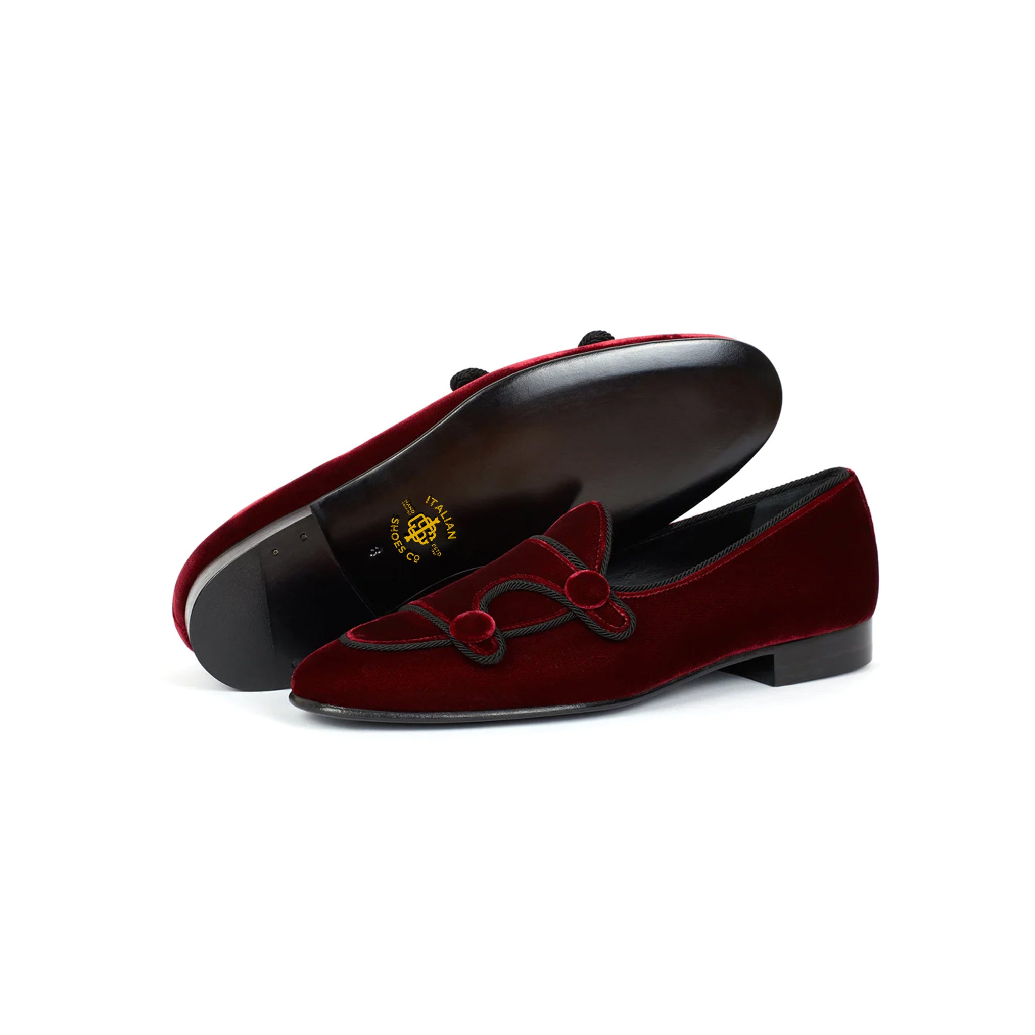 Elegant Double Strip Velvet Shoes