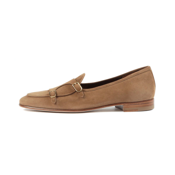 Double Monk Strap Suede Shoes